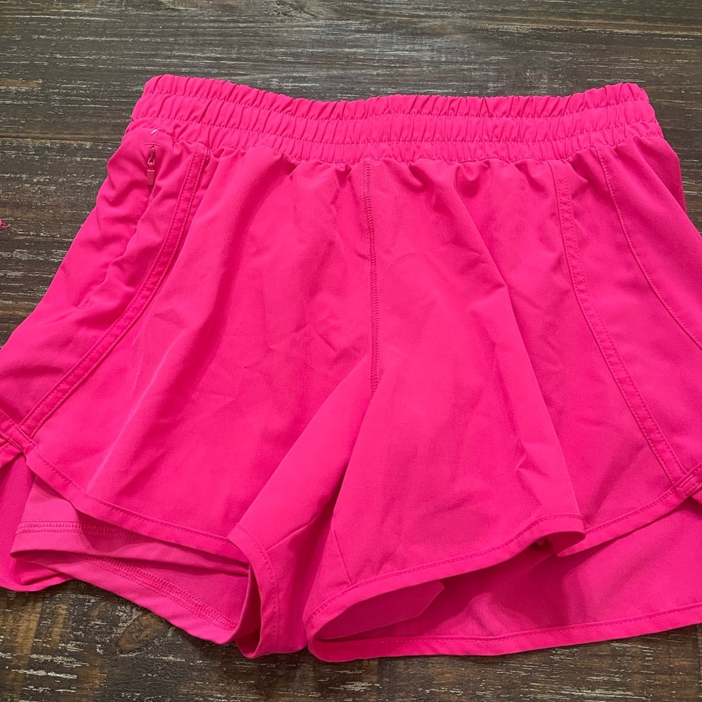 Hot pink shorts